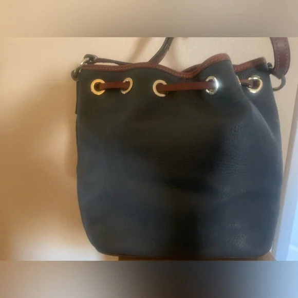 vintage Aimee Pebble Dooney & Bourke leather Bucket shoulder bag - Picture 6 of 12